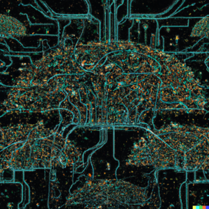 An artificial intelligence network analyzing biological data